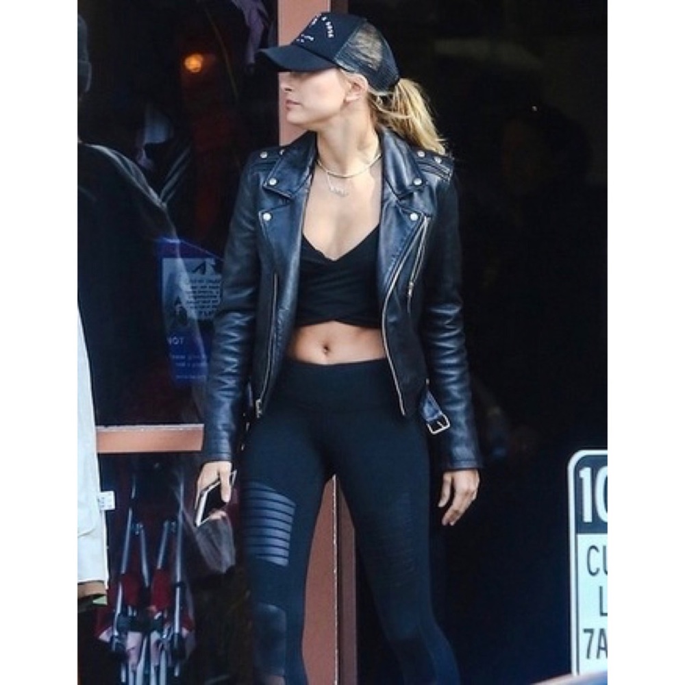 ALO YOGA High Waist Moto Leggings Black ⚡️S
